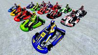 15 LowPolyKartsWithPlayerMegaPack