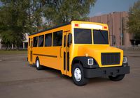 bluebird school bus yellow