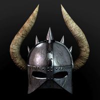 Barbarian Helmet Low Poly