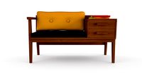 Sofa with shelves