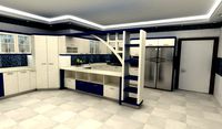 kitchen blue