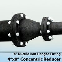 Pipes 4in x 8in Concentric Reducer