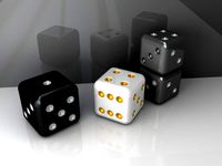 FUN Plastic Dice 3d Model