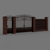 Wrought Iron Gate And Fence 04