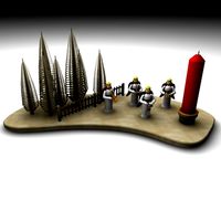 Christmas candleholder