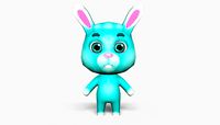 Cartoon Rabbit - Mobile game model