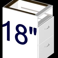 720-18- 18 inch 3-drawer Kitchen cabinet base unit