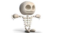 Cartoon Skeleton Rigged