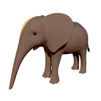 Elephant Calf - Stylized