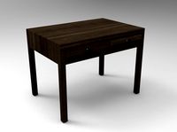 Dark wooden table