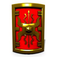 cartoon roman shield