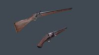 Set flintlock weapon