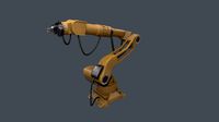 Industrial Robot low poly