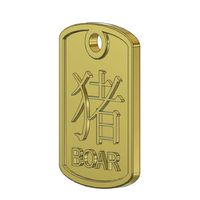Boar Zodiac Pendant CAD data