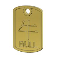 Bull Zodiac pendant CAD data