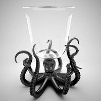 Octopus Glass Ice Bucket