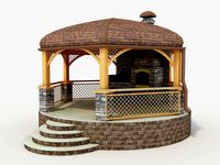 Gazebo with grill