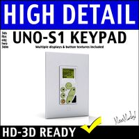 Russound UNO S1 Home Audio Keypad Tuner 3D Model