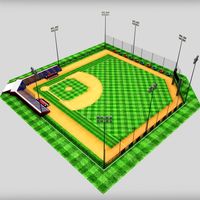 Baseball stadium 3D Model