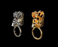 Printable Skull Snake Ring