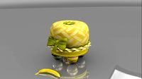 Banana Children Stool fruit fruffet tuffet little cute fun toy lemon miss muffet