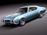 Oldsmobile 442 Cutlass 1968 3D Model
