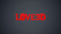 text love formed out of shiny spheres
