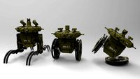 All terrain combat robot