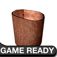 Copper Trash Can