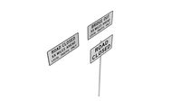 Road Sign US R11 Series Road Closed