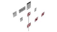 Road Sign US R9 Series Bicycles And Pedestrians