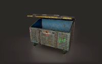 futuristic Skip - Dumpster Low-poly 3D model