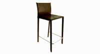 Baxton Studio Crawford Modern and Contemporary Taupe Leather Upholstered Counter Height Stool