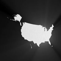 United States Cutout with Puerto Rico