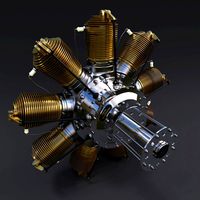 Rotary engine Gnome Monosoupape