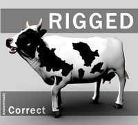 Cow Rigged