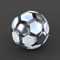 Soccerball split D metal
