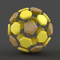Soccerball split C yellow