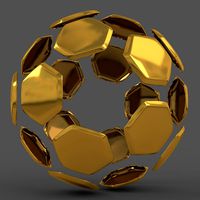 Soccerball split B golden