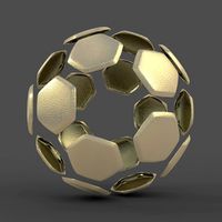 Soccerball split B gold