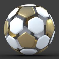 Soccerball split A white gold