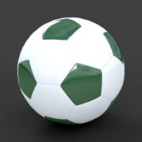 Soccerball small holes green