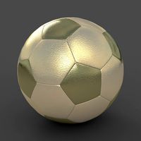 Soccerball small holes gold