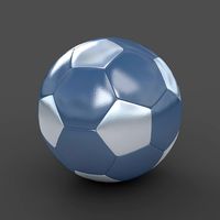 Soccerball small holes blue black
