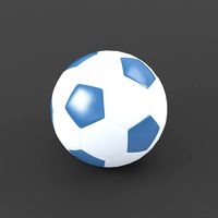 Soccerball small holes blue