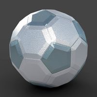 Soccerball LowPoly hardmetal