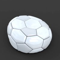 Soccerball empty white