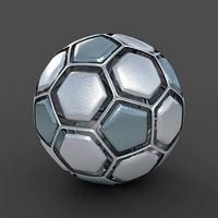 Soccerball dissasembled hardmetal