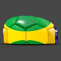 Soccerball empty Brazil