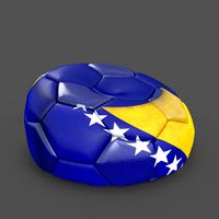 Soccerball empty Bosnia Herzegovina